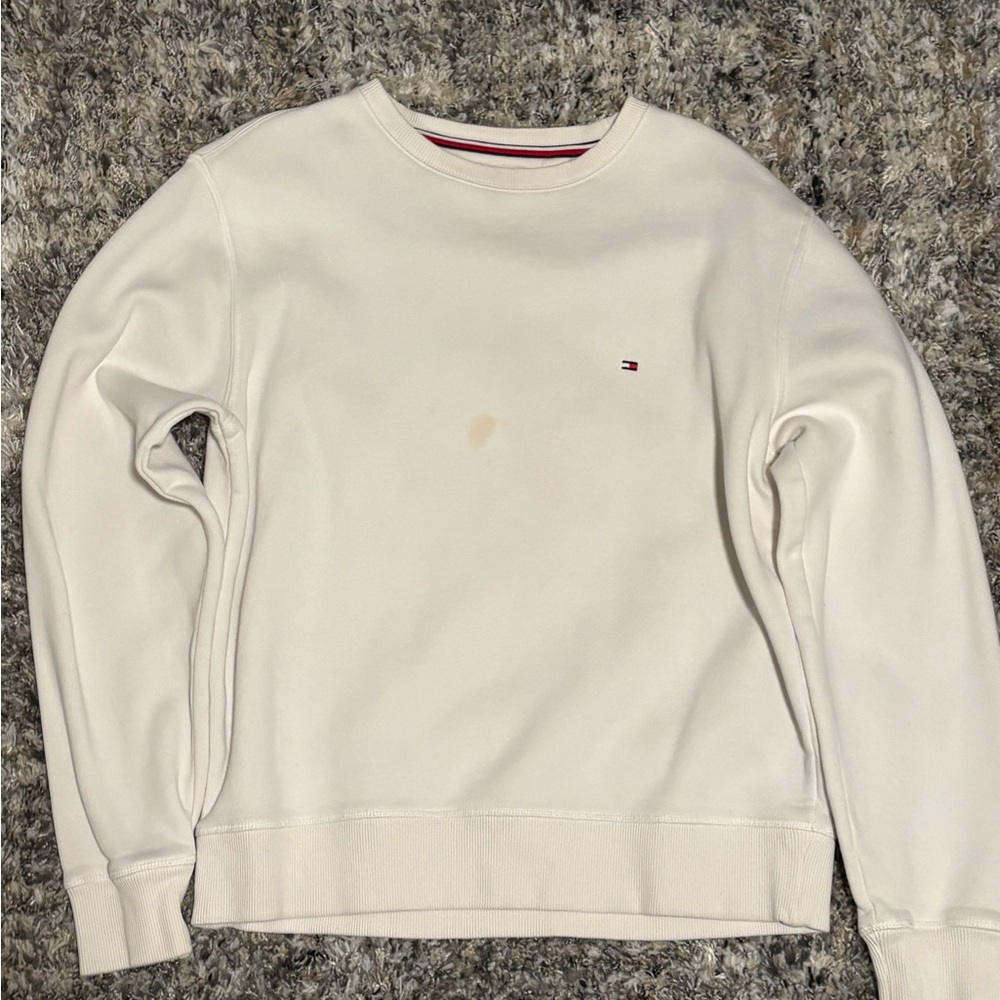 Tommy Hilfiger Men's Off-White Crewneck Sweater